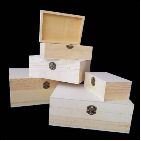 Trade Shop - SET AUS 5 HOLZKÄSTCHEN, DEKORIERTE DECOUPAGE-SCHMUCKKÄSTCHEN, MATRYOSKKA-KÄSTCHEN -
