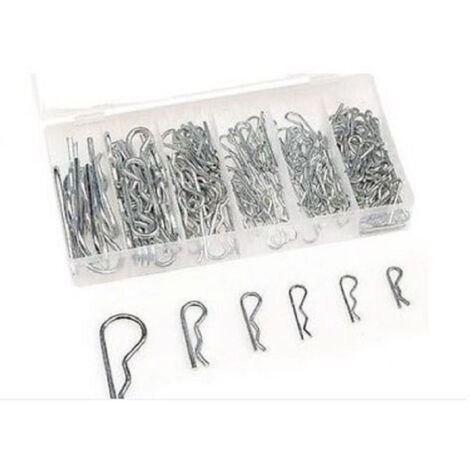 TRADE SHOP - Set Di Coppiglie Perni Fermi Di Sicurezza Varie Misure 150 Pezzi In Box -