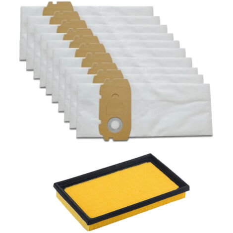 Trade-Shop SET: Mikrovlies Staubsaugerbeutel (10x) + HEPA-Filter für Festool CT/CTL/MINI/MIDI ersetzt 498410 498411 456772 456790 456077