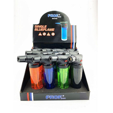 Trade Shop - SET MIT 12 FEUERZEUGEN EASY TORCH FEUERZEUG TRANSPARENT KÜCHENHERDE 40803923 -