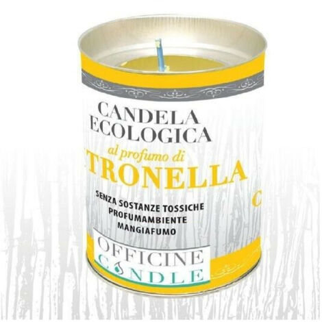 Trade Shop - SET MIT 12 ÖKOLOGISCHEN KERZEN MIT CITRONELLA-DUFT ANTI-MÜCKEN 6 X 8 CM -