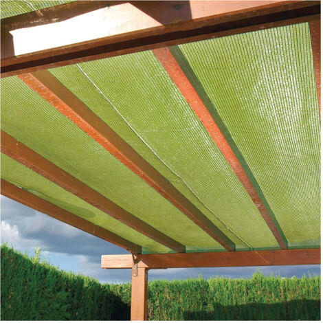 Trade Shop - SET MIT 3 ROLLE BEIGEEM SCHATTUNGSNETZ 1,5 X 5 MT ZUM SCHUTZ VON GARTENTERRASSEN 017069 -