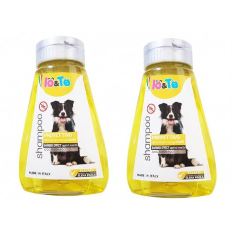 Trade Shop - Shampoo Protettivo Effetto Barriera Contro Insetti 360 Ml Cani Pelo Morbido -