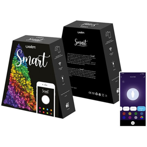Trade Shop - SMART APP TUYA 180 LED 18M WIFI RGB WEIHNACHTSBAUM LICHTERKETTE -