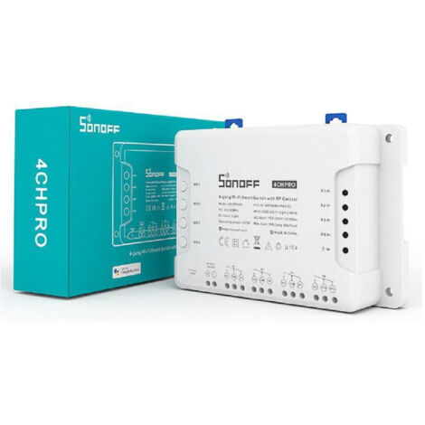 Trade Shop - SMART WIFI 4GANG 4CH CASA INTELLIGENE ALEXA GOOGLE SONOFF 4CHPROR3 -