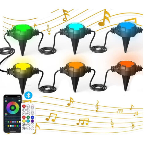 Trade Shop - SOLAR LICHTERKETTE TWILIGHT LED RGB RGBW SMART BLUETOOTH IP65 LICHT 13 MT -