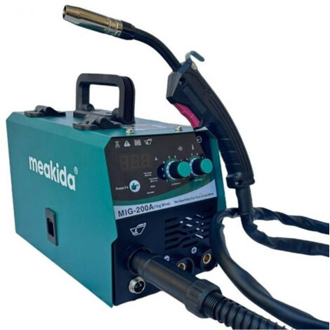 Trade Shop - Soldador Mig De Hilo Continuo Sin Gas 200 Mma Electrodo + Bobina Mig-200a -