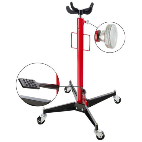 TRADE SHOP - Sollevatore Da Fossa Idraulico A Pedale Con Ruote Per Sottoponte 500kg Hm2301 -