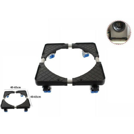 Trade Shop - Soporte Base Móvil Para Frigorífico Lavadora Ruedas Carro 40-65cm 70585 -