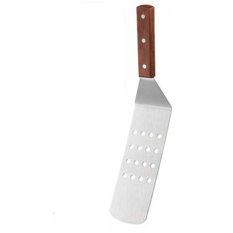 Trade Shop - Spatel für Lebensmittel Pizza Süßigkeiten Kuchenheber Küchenutensil Holzgriff -
