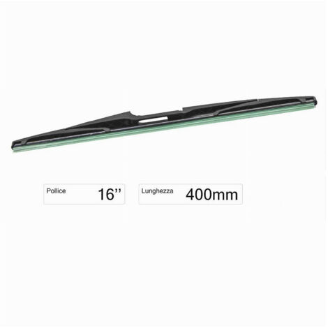 Trade Shop - Spazzola Tergi Posteriore Universale 16" / 400 Mm Lunotto Ricambi Per Auto -