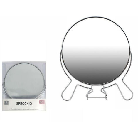 Trade Shop - Specchio Per Cosmetici Rasoio Barba Trucco Make Up Ingrandimento 5″ Pvc 07092 -