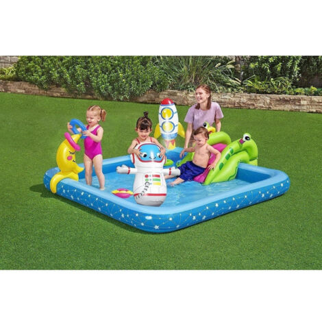 Trade Shop - SPIELZENTRUM KLEINER AUFBLASBARER ASTRONAUT 228X206X84 CM GARTENPOOL 53126 -