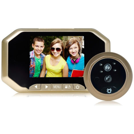 TRADE SHOP - Spioncino Elettronico Telecamera Display Digitale Scatta Foto Colori Lcd 4.3" -