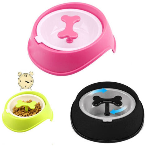 Trade Shop - SPORTNAPF 007 KUNSTSTOFF 0,65L KNOCHEN 360 GRAD DREHUNG HUND KATZE TIERE -