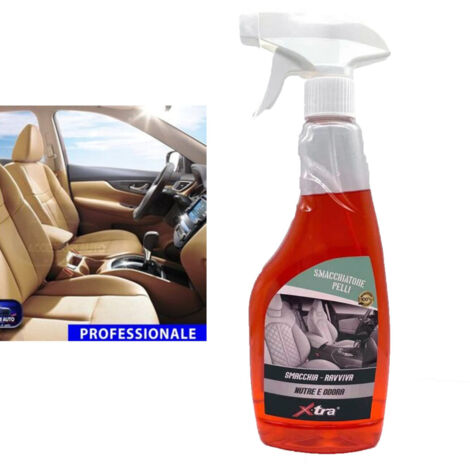 Trade Shop - SPRAY-REINIGER FLECKENENTFERNER LEDERFLECKEN-AUFLEUCHTER UND AUTO-ERFRISCHER 500ML -
