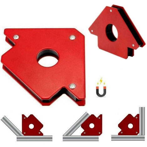Trade Shop - Squadra Magnetica Magnete Per Saldatura Saldatrice 45° 90° 135° 75 Lb 33 Kg -