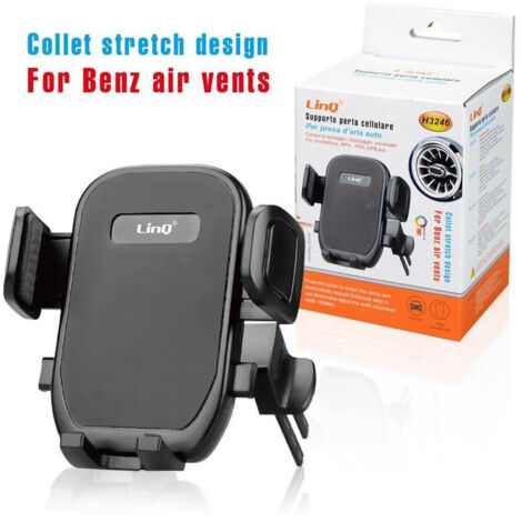 Trade Shop - Staffa Supporto Da Auto Portacellulare Smartphone Presa Aria Mercedes Benz H3246 -