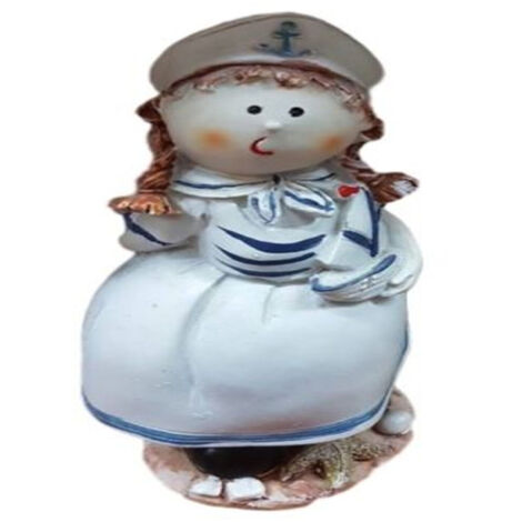 Trade Shop - Statua Statuina Marinaretta Umoristico Complemento Arredo Bomboniera Mare -