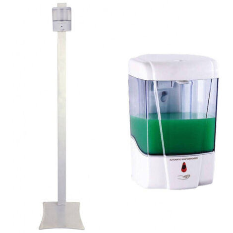 TRADE SHOP - Stazione Igienizzante Completa Di Colonnina E Dosatore Gel Sapone Automatico -