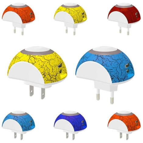 Trade Shop - Steckdose 2.1A 2 USB-Anschlüsse LED-Nachtlicht Leselampe Akku-Ladegerät -