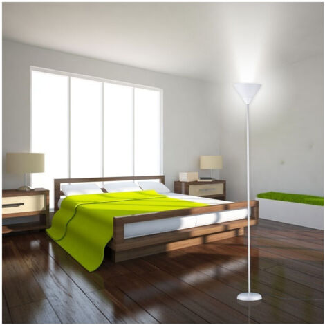 Trade Shop - Stehlampe E27 Anschluss MAX 40W 178 cm Lampenschirm Lampenfassung Dekor Licht -