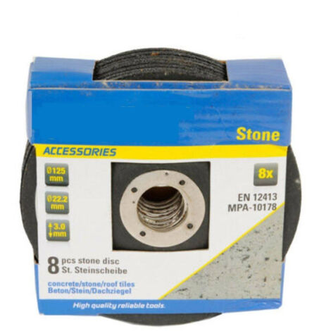 Trade Shop - STEIN FLEX SCHEIBE SATZ VON 8 STÜCK SCHLEIFSCHEIBEN DIAM. 125 MM -