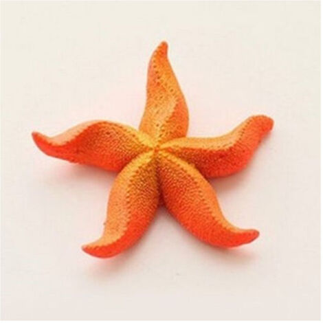 Trade Shop - Stella Marina Artificiale In Resina Per Decorazioni Acquario Corallo Finto 7x7cm -