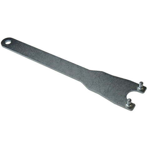 Trade-Shop Stirnlochschlüssel / Zweilochschlüssel für große Winkelschleifer, 30mm Nockenabstand, 215mm Länge, 4,5mm Pin-Durchmesser