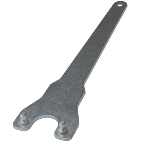 Trade-Shop Stirnlochschlüssel / Zweilochschlüssel für große Winkelschleifer, 35mm Nockenabstand, 230mm Länge, 5mm Pin-Durchmesser