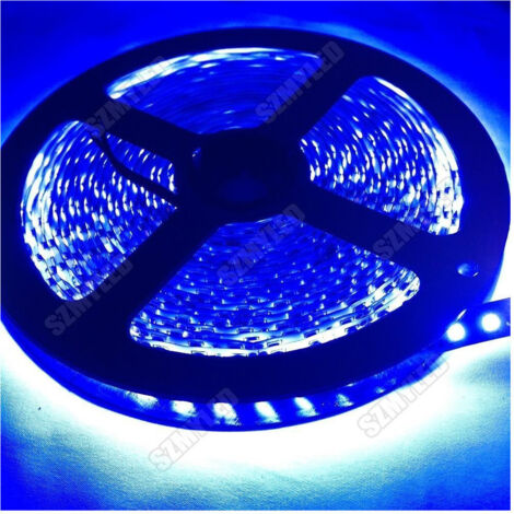 TRADE SHOP - Strip Smd Bobina Striscia Led 5050 Flessibile 5mt Adesiva Interno Esterno Ip65 - -Blu      -