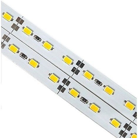 TRADE SHOP - Strip Striscia Rigida Barra 1 Metro A Led 5630 7020 5050 13w 72 Led Calda Fredda - -Bianco Freddo -SMD 5630