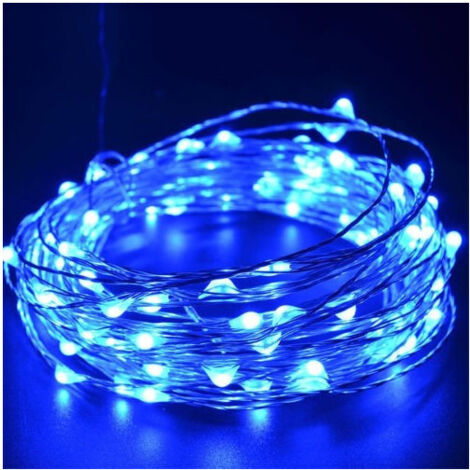 Trade Shop - Striscia 3 Metri Strip Led Bobina Flessibile A Batterie Filo Di Rame Luce -