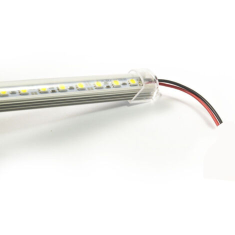 TRADE SHOP - Striscia Led Barra Rigida Profilo Alluminio Copertura Plexiglass 2mt M Metri - -Bianco Freddo      -