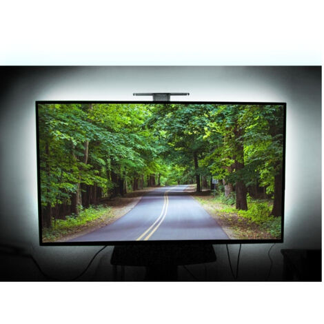 TRADE SHOP - Striscia Led Usb 2x90cm Strip Striscia Luce Per Tv Smart Tv Pc Monitor 60 Led 5v -