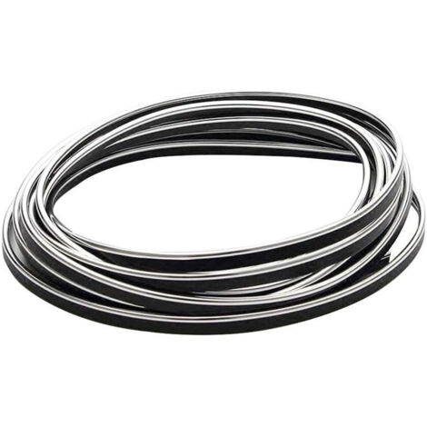 TRADE SHOP - Striscia Profilo Decorativa Adesivo Cromato Cromata Argento Ws1180 Interno Auto -