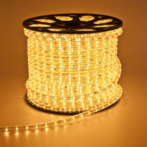 TRADE SHOP - Striscia Strip Led A Metro Led Luce Fredda Calda Rgb Driver Incluso Per Esterno - -Bianco Caldo -SMD 3528