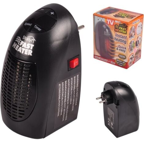 Trade Shop - Mini Stufa Elettrica Termoventilatore Portatile Con  Telecomando Caminetto Fuoco