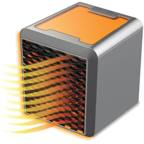 TRADE SHOP - Stufa Elettrica Portatile 1200w Purificatore Aria Piastra In Ceramica Regolabile -