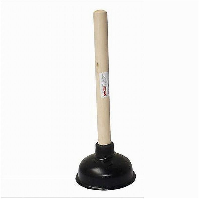 Image of Trade Shop - sturalavandino stura lavandini per ventosa per wc 10.5CM con manico in legno 10114 -