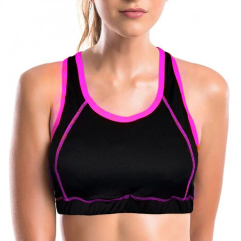 Trade Shop - Sujetador Deportivo Mod. Vanilla En Colores Fluorescentes Con Dst16112 Remo -      Fuchsia