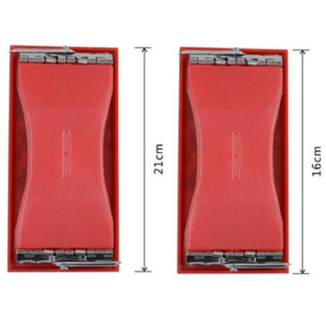 Trade Shop - Supporto Carta Vetrata 2pz Smerigliatrice Levigatrice Manuale 100x210 160x58 Mm -