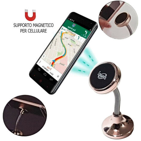 Trade Shop - Supporto Magnetico Per Cellulare Auto Adesivo Smartphone Flessibile Casa Ld-9069 -