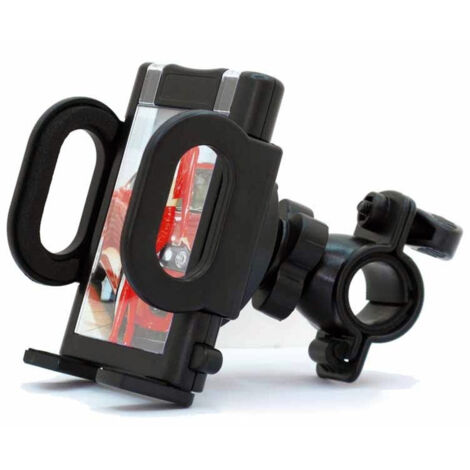 TRADE SHOP - Supporto Moto 2041 Max 120mm 360°rotazione Portacellulare Universale Mp3 Mp4 Gps -