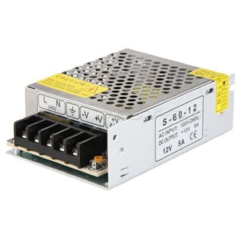 Trade Shop - SWITCHING ALIMENTER STABILIZIERTE 220-12V 5A 60W FÜR ELECTRONICA STRIP LED -