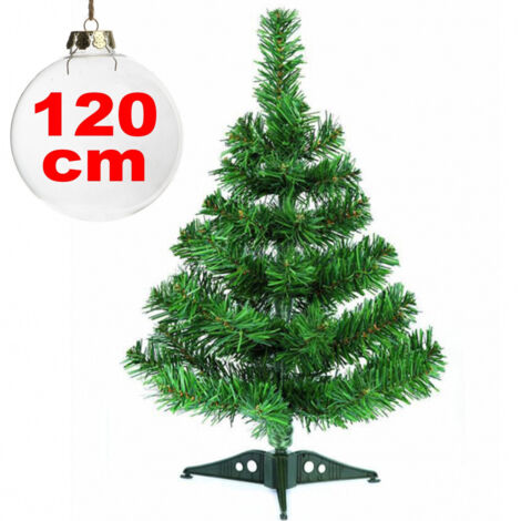 Trade Shop - SYNTHETISCHER WEIHNACHTSBAUM 120CM DEKORATION DEKORATIONEN FÜR ZUHAUSE SCHULE BÜRO -
