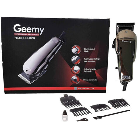 TRADE SHOP - Tagliacapelli Professionale Gm-1030 Trimmer Elettrico Con Filo Rasoio Per Uomo -
