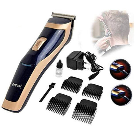 TRADE SHOP - Tagliacapelli Rasoio Elettrico Ricaricabile Senza Fili Professionale Gm-6005 -