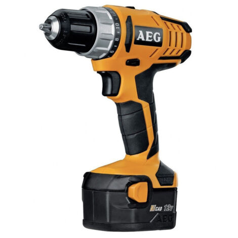 Trade Shop - Taladro Tornillo Bs 12g2 Nicd Mandrin Fixtec 10 Mm 2 Velocidades 24 Rpm -