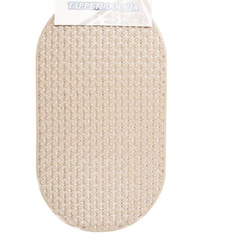 Trade Shop - TAPPEN FÜR ANTISCIVOLO 68 X 38 CM TAPPETINO VASCA DA BAGNO BEIGE 54075 -